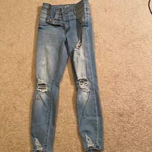 Juniors ripped jeans!